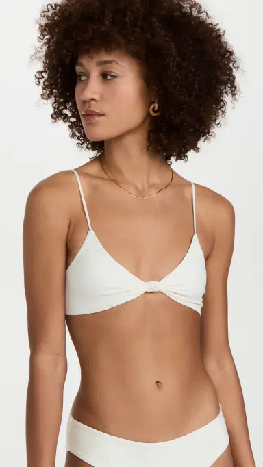 MIKOH Kaloko Bikini Top Ecru | Thumbnail 2