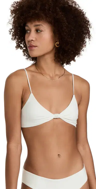 MIKOH Kaloko Bikini Top Ecru | Thumbnail 1