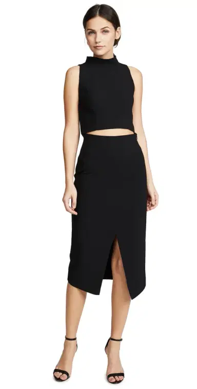 BLACK HALO Juma Two Piece Dress Black 8 | Thumbnail 1 BLACK HALO Juma Two Piece Dress Black 8 | Thumbnail 1