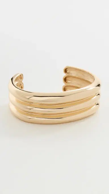 BaubleBar Leigh Cuff Gold One Size | Thumbnail 2