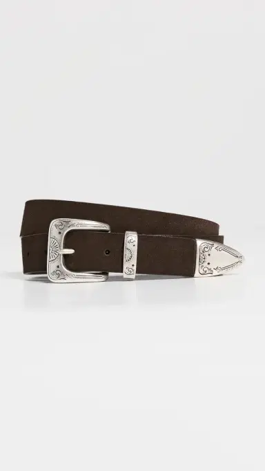 Anderson's Narrow Casual Suede Belt Dark Brown 75 | Thumbnail 2 Anderson's Narrow Casual Suede Belt Dark Brown 75 | Thumbnail 2