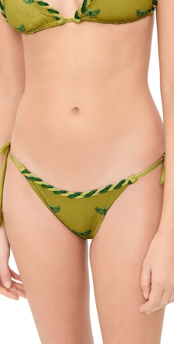 Delmare Side Tie Bikini Bottoms Dark Yellow