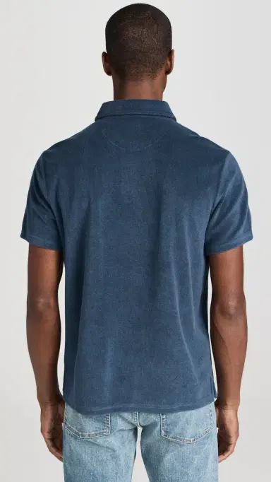 Fair Harbor Ravello Terry Polo Navy L | Thumbnail 3