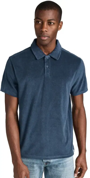 Fair Harbor Ravello Terry Polo Navy L | Thumbnail 1