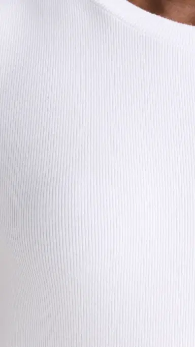 perfectwhitetee Jude Ribbed Baby Tee White | Thumbnail 6 perfectwhitetee Jude Ribbed Baby Tee White | Thumbnail 6