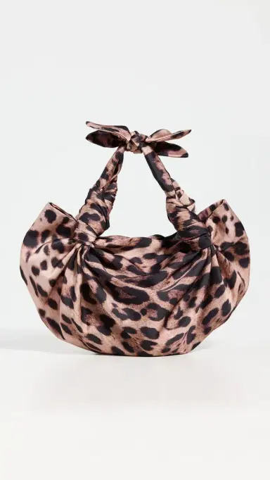 NLA Collection Cheetah Silk Knot Bag Cheetah One Size | Thumbnail 2