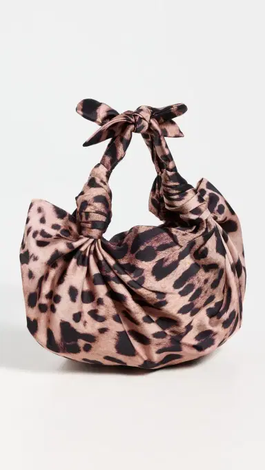 NLA Collection Cheetah Silk Knot Bag Cheetah One Size | Thumbnail 4