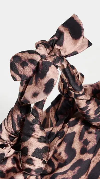 NLA Collection Cheetah Silk Knot Bag Cheetah One Size | Thumbnail 5