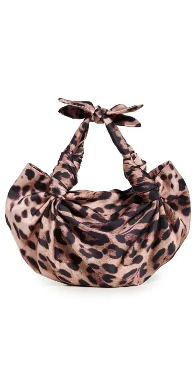 NLA Collection Cheetah Silk Knot Bag Cheetah One Size | Thumbnail 1