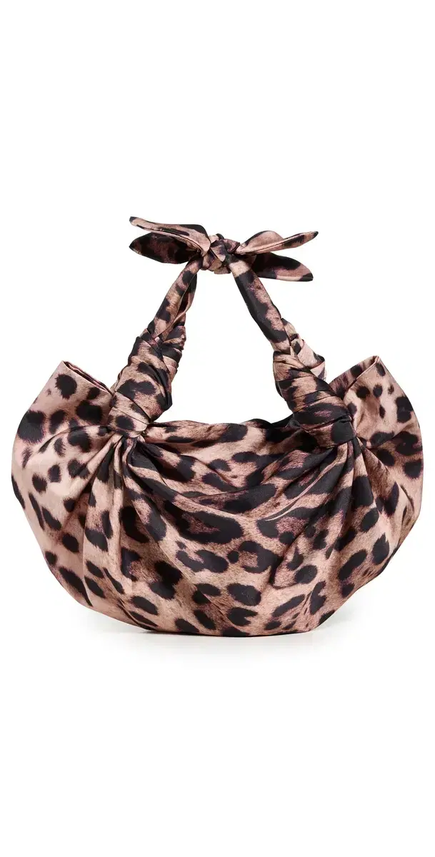 NLA Collection Cheetah Silk Knot Bag Cheetah One Size