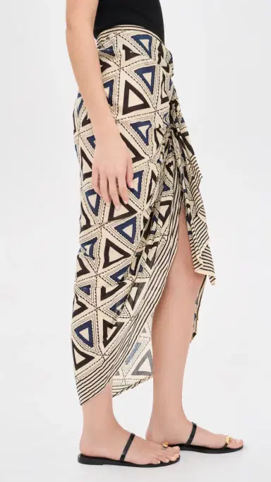 Guadalupe Design Allegra Pareo Skirt Mocha | Thumbnail 4 Guadalupe Design Allegra Pareo Skirt Mocha | Thumbnail 4