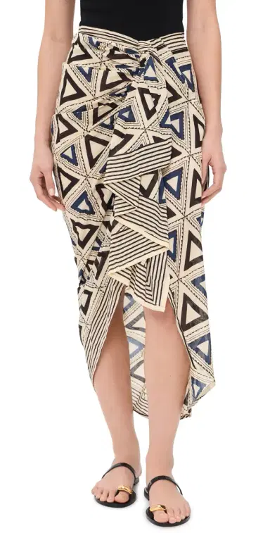 Guadalupe Design Allegra Pareo Skirt Mocha | Thumbnail 1 Guadalupe Design Allegra Pareo Skirt Mocha | Thumbnail 1
