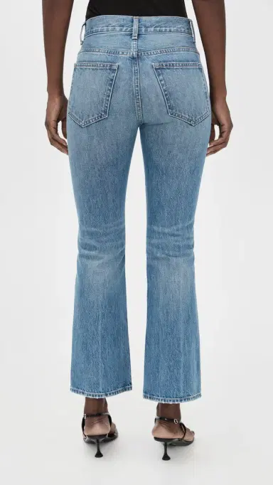 A.L.C. A. L.C. The 009 Cropped Flare Jeans Light Classic Blue 26 | Thumbnail 3