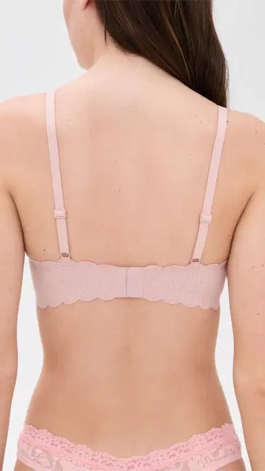 b.tempt'd by Wacoal b. tempt'd by Wacoal B. Wow'd Lace Wirefree Bra Blush Pink | Thumbnail 3