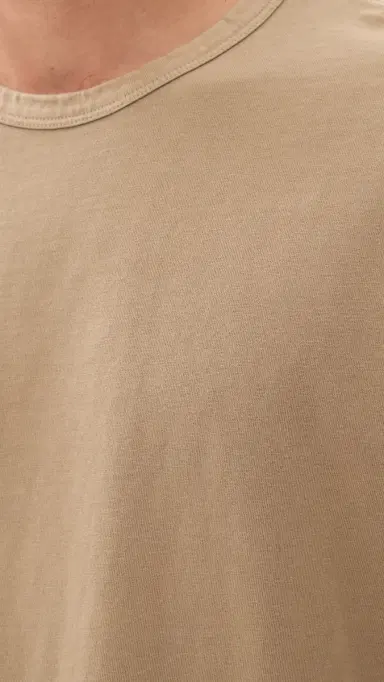Theory Crew Neck Tee Tinted Brown | Thumbnail 6