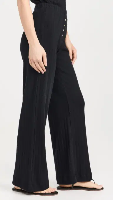 LESET Pointelle Boxer Pants Black | Thumbnail 4