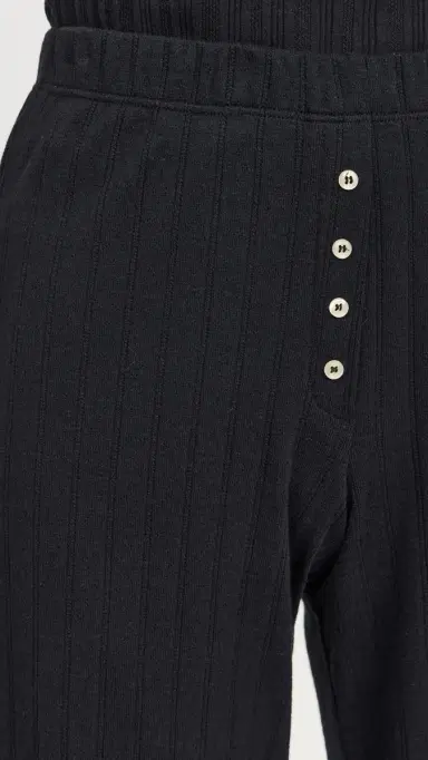 LESET Pointelle Boxer Pants Black | Thumbnail 6