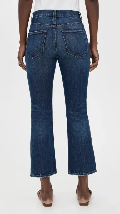 A.L.C. A. L.C. The 009 Cropped Flare Jeans Dark Classic Blue 31 | Thumbnail 3 A.L.C. A. L.C. The 009 Cropped Flare Jeans Dark Classic Blue 31 | Thumbnail 3