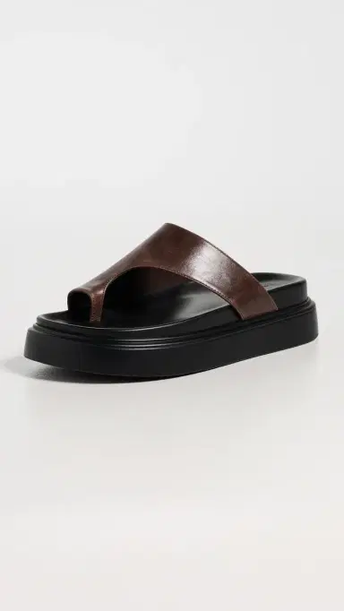 Tony Bianco Jazzy Toe Loop Sandals Choc Vintage | Thumbnail 2