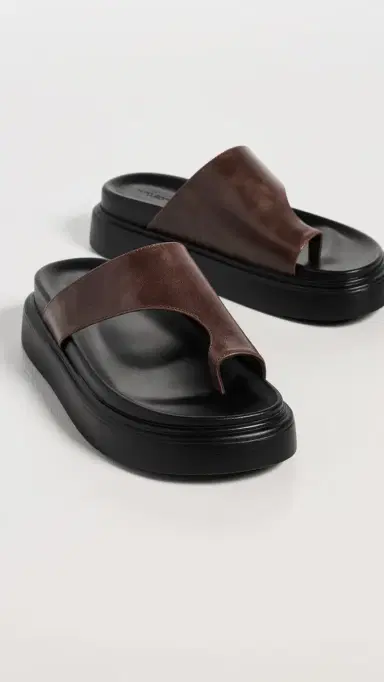 Tony Bianco Jazzy Toe Loop Sandals Choc Vintage | Thumbnail 5