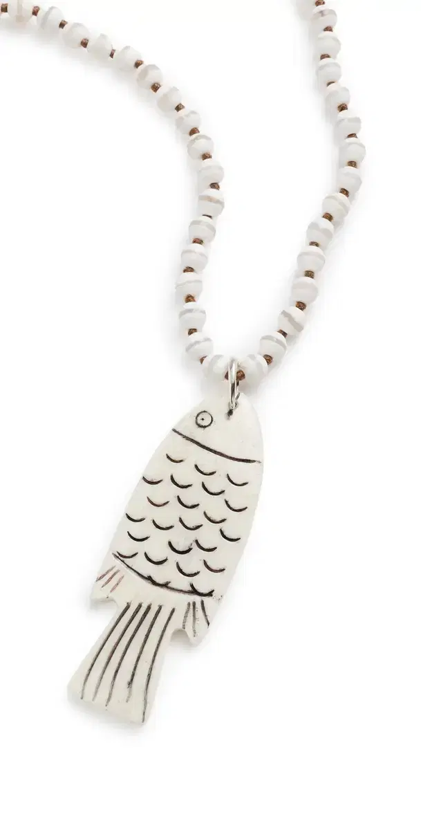 Shoal Agate Necklace White Agate One Size