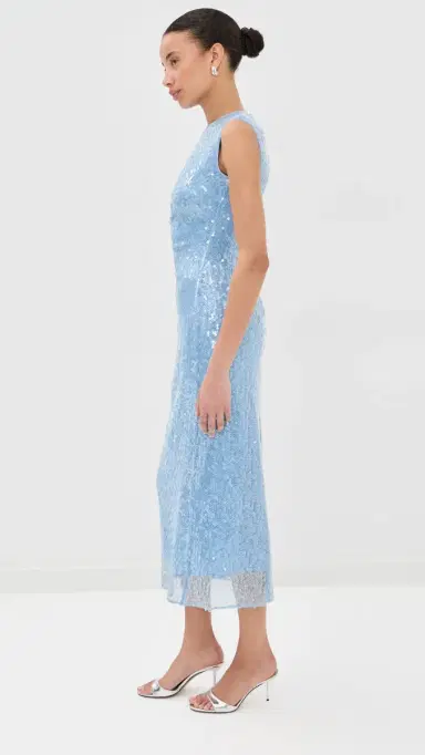 Veronica Beard Kimberly Dress Blue Jay | Thumbnail 4 Veronica Beard Kimberly Dress Blue Jay | Thumbnail 4