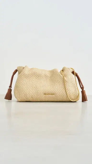Veronica Beard Small Raffia Stash Bag Hazelwood Natural One Size | Thumbnail 2 Veronica Beard Small Raffia Stash Bag Hazelwood Natural One Size | Thumbnail 2