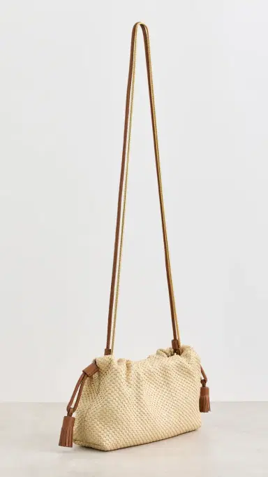 Veronica Beard Small Raffia Stash Bag Hazelwood Natural One Size | Thumbnail 4 Veronica Beard Small Raffia Stash Bag Hazelwood Natural One Size | Thumbnail 4