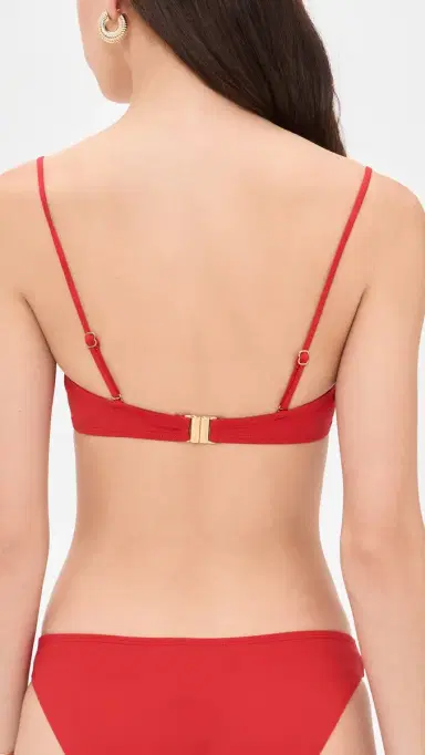 Nili Lotan Bandeau Bikini Top Red M | Thumbnail 3