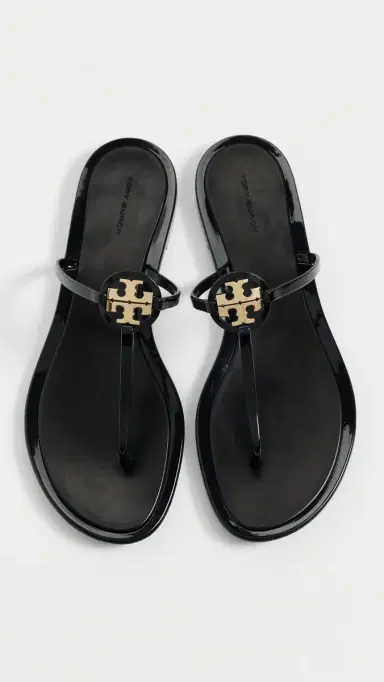 Tory Burch Mini Miller Jelly Sandals Perfect Black/ Gold 9 | Thumbnail 2