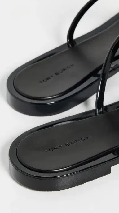 Tory Burch Mini Miller Jelly Sandals Perfect Black/ Gold 9 | Thumbnail 4