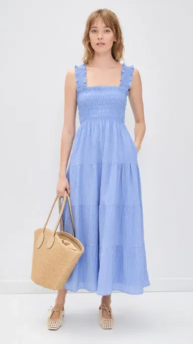 Hill House Home The Kimmy Nap Dress Bluebird L | Thumbnail 5 Hill House Home The Kimmy Nap Dress Bluebird L | Thumbnail 5