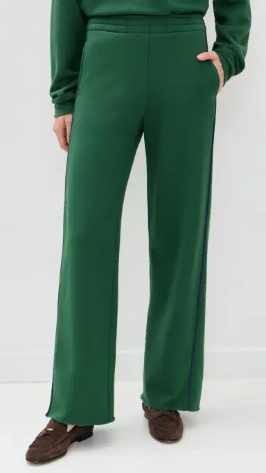 State & Lake Pippa Track Pants Racing Green/Denim L | Thumbnail 2
