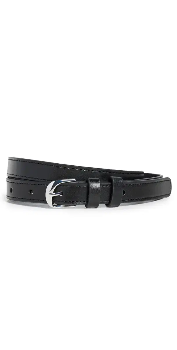 FRAME Petite Twist Buckle Belt Noir
