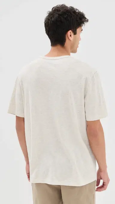 Faherty Sunwashed Pocket Tee Island Dune Heather | Thumbnail 3 Faherty Sunwashed Pocket Tee Island Dune Heather | Thumbnail 3