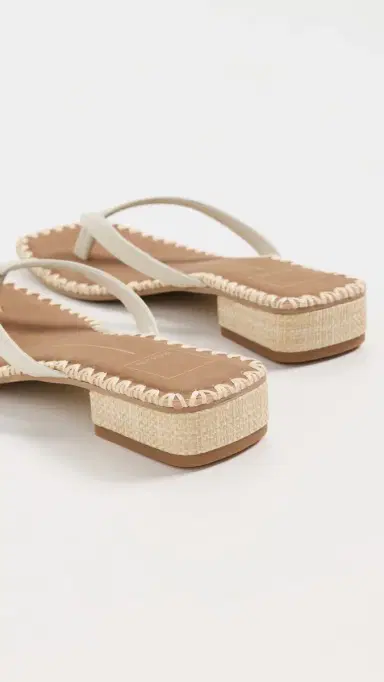 Dolce Vita Barty Sandals White Leather 6 | Thumbnail 4 Dolce Vita Barty Sandals White Leather 6 | Thumbnail 4