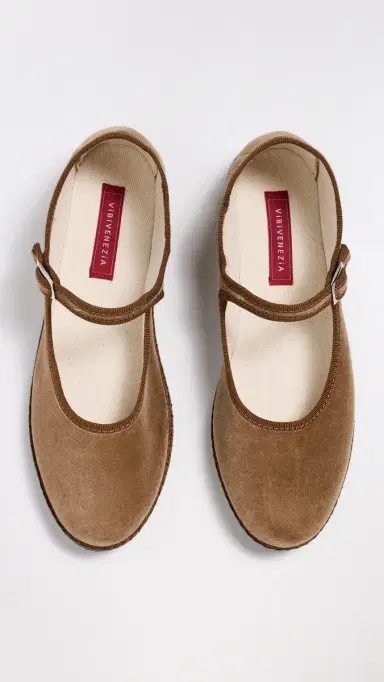 Vibi Venezia Velvet Mary Janes Flats Torcello | Thumbnail 5