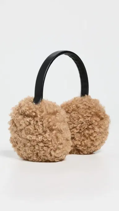 Apparis Esme Bouclette Earmuffs Camel One Size | Thumbnail 2