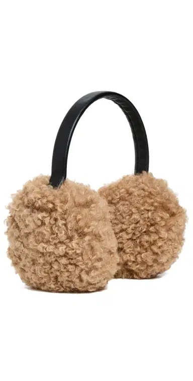 Apparis Esme Bouclette Earmuffs Camel One Size | Thumbnail 1