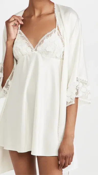 Flora Nikrooz Kylie Charmeuse Chemise Ivory L | Thumbnail 5 Flora Nikrooz Kylie Charmeuse Chemise Ivory L | Thumbnail 5
