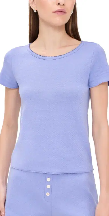 Cozyland by Morgan Lane Baby Jean Tee Lilac Moon ointelle | Thumbnail 1