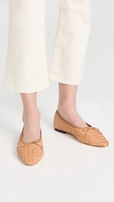 Loeffler Randall Landry Woven Flats Honey | Thumbnail 3
