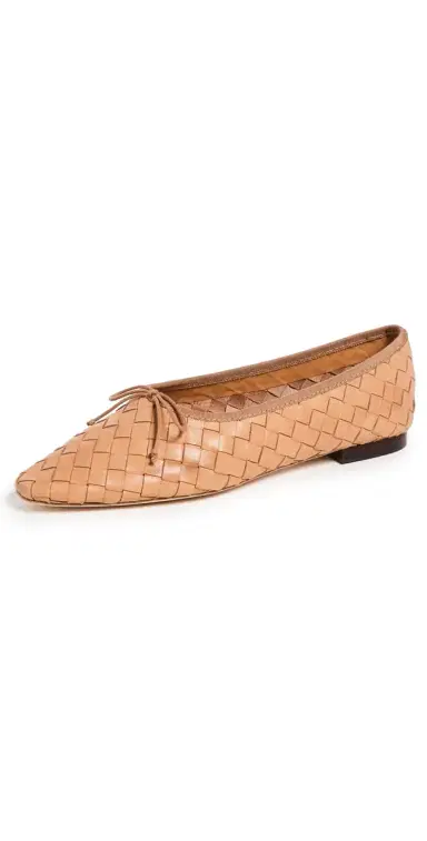 Loeffler Randall Landry Woven Flats Honey | Thumbnail 1