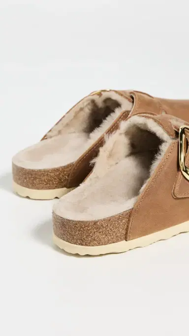Birkenstock Boston Big Buckle Shearling Clogs Cognac 36 | Thumbnail 4 Birkenstock Boston Big Buckle Shearling Clogs Cognac 36 | Thumbnail 4