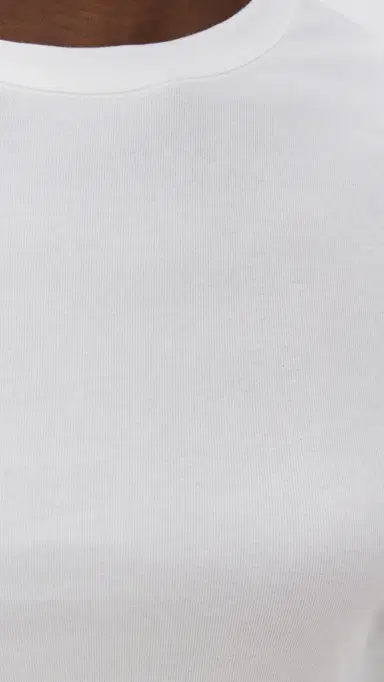 DL1961 ong Sleeve Shrunken Tee White (Knit) | Thumbnail 6 DL1961 ong Sleeve Shrunken Tee White (Knit) | Thumbnail 6