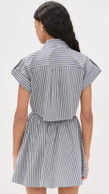 o.p.t o. p.t Rowe Dress Black White Stripe L | Thumbnail 3