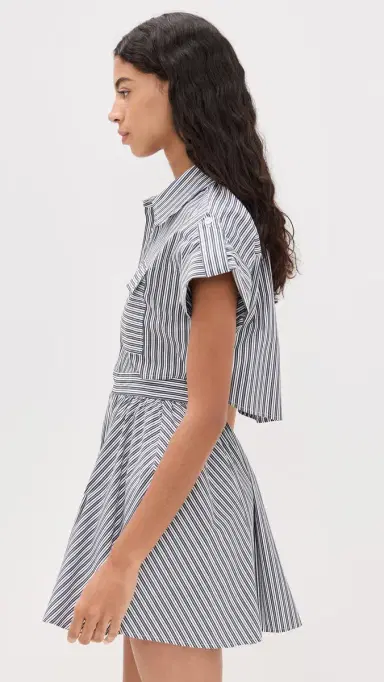 o.p.t o. p.t Rowe Dress Black White Stripe L | Thumbnail 4