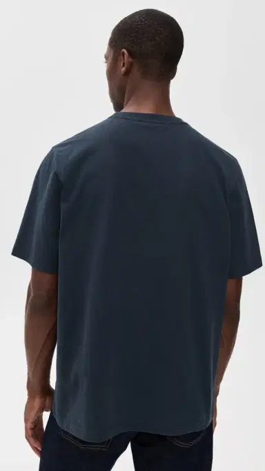 Maison Kitsuné Grey Fox Head Patch Comfort Tee Classic Navy M | Thumbnail 3
