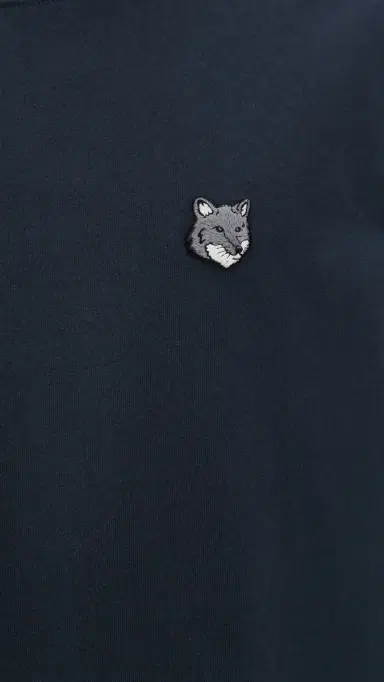 Maison Kitsuné Grey Fox Head Patch Comfort Tee Classic Navy M | Thumbnail 6