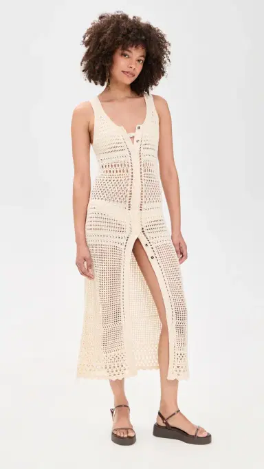 ISABEL MARANT ÉTOILE Zaro Dress Ecru 40 | Thumbnail 2